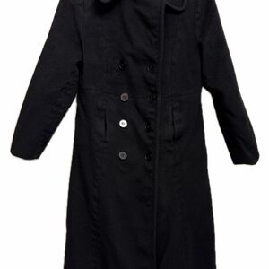 Larry Levine Classic Black Overcoat